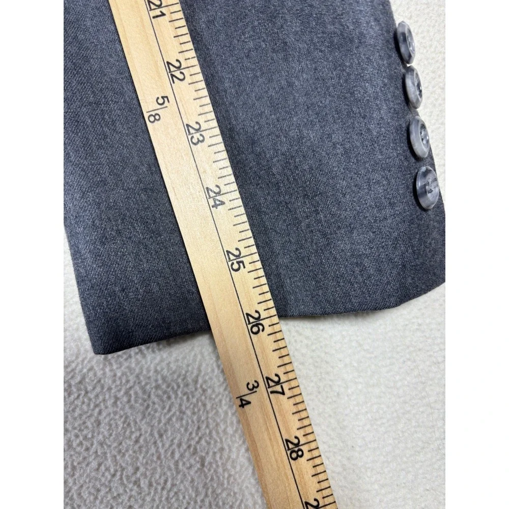 Hart Schaffner Marx Mens Gray Wool‎ Blazer Sport Coat Corporate Collection 42R